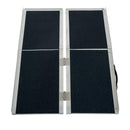 Rampa per Sedia a Rotelle Pieghevole in Alluminio Antiscivolo 183x72 cm 