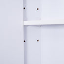 Specchio Armadietto da Bagno Pensile Bianco 50x90x12 cm 