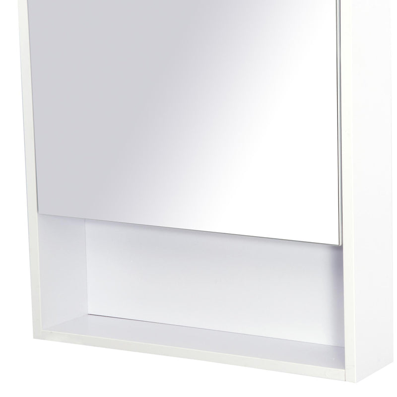 Specchio Armadietto da Bagno Pensile Bianco 50x90x12 cm 