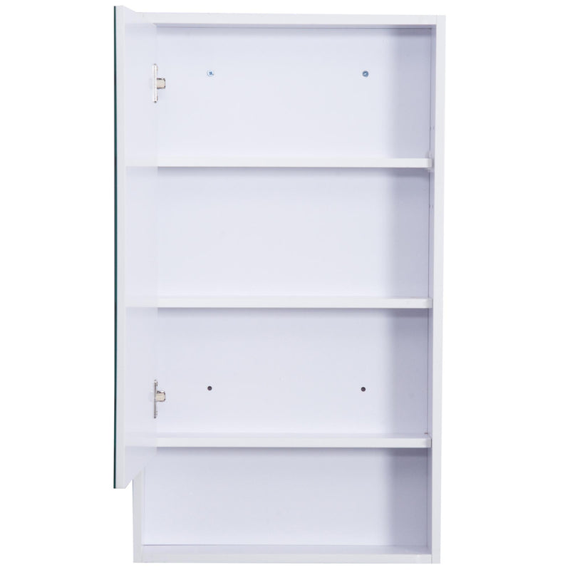 Specchio Armadietto da Bagno Pensile Bianco 50x90x12 cm 