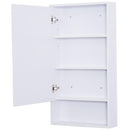 Specchio Armadietto da Bagno Pensile Bianco 50x90x12 cm 