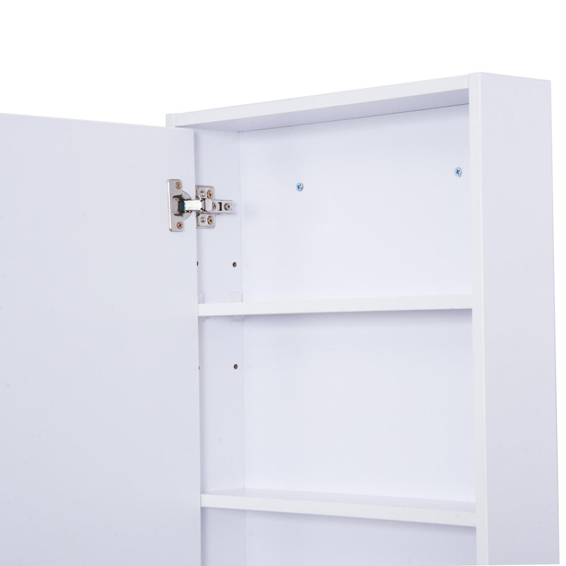 Specchio Armadietto da Bagno Pensile Bianco 50x90x12 cm 