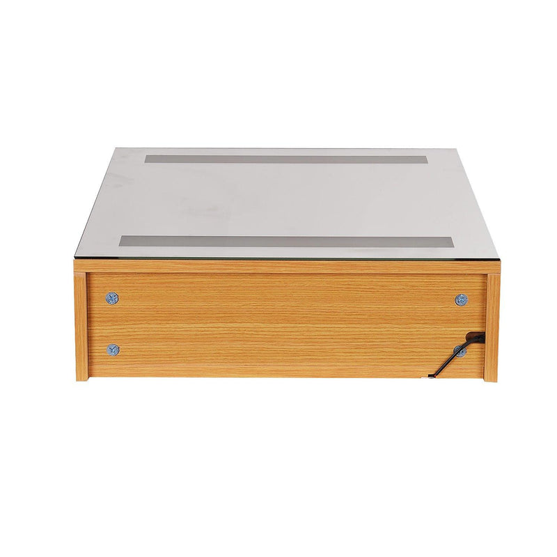 Specchio Armadietto da Bagno Pensile Illuminato con Luci LED 50x60x15 cm 