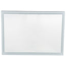 Specchio con Lampada Led e Antiappannamento in Alluminio Cromato Argento 80x60 cm 