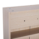 Specchio Armadietto da Bagno Pensile 3 Ante in Legno 90x13.5x80 cm 