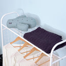 Stender Appendiabiti con 2 Cassetti in Metallo Bianco e Beige 99x47x185 cm 