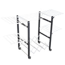 Stendibiancheria Pieghevole in Alluminio e Plastica 157.5x54x101 cm 