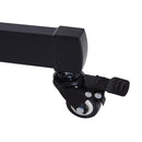 Supporto Tv da Terra Altezza Regolabile con Ruote Nero 90x64x175 cm 