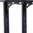 Supporto Tv da Terra Altezza Regolabile con Ruote Nero 90x64x175 cm 