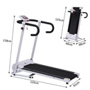 Tapis Roulant Elettrico Pieghevole Schermo LCD 500W Velocità Max 10km/h 