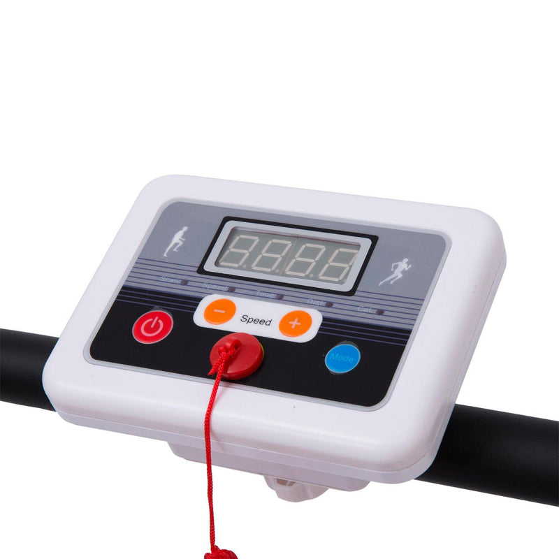 Tapis Roulant Elettrico Pieghevole Schermo LCD 500W Velocità Max 10km/h 