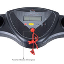 Tapis Roulant Elettrico con Schermo LCD Pieghevole 0.75 HP Nero 