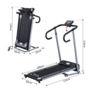 Tapis Roulant Elettrico Richiudibile Schermo LCD 500W 