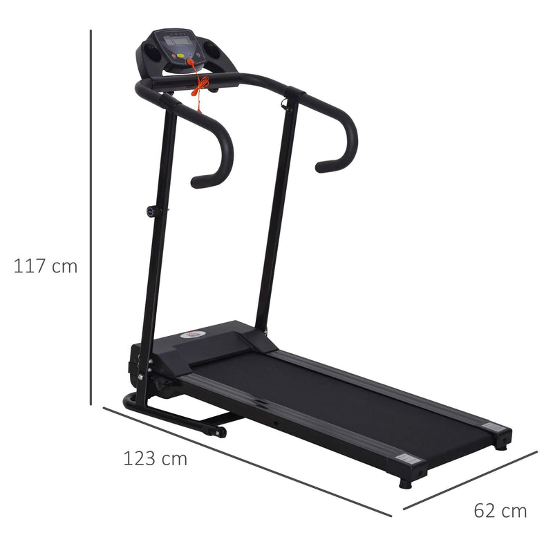 Tapis Roulant Elettrico Pieghevole con Schermo LCD 500W 