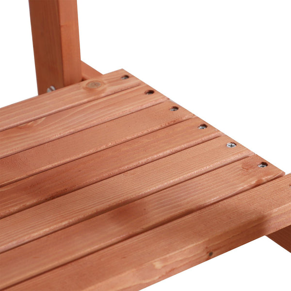 Table basse de jardin en bois avec deux étagères 50x50x60 cm acquista