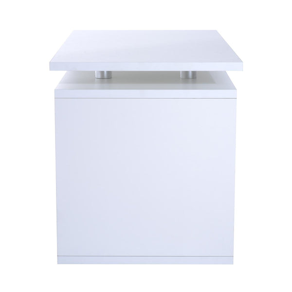 Table Basse en Bois MDF Blanc Mat 77x40x44 cm sconto
