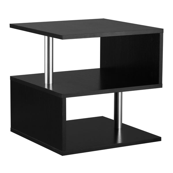 Table basse en bois noir 50x50x50 cm acquista