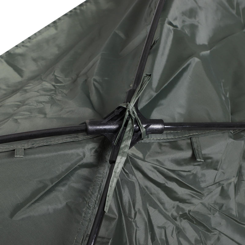 Tenda da Campeggio Singola 2 in 1 Verde 193x77x118 cm 