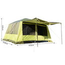Tenda da Campeggio con Veranda 8 Persone 410x310x225 cm 