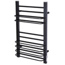 Scaldasalviette Elettrico 200W da Parete Nero 50x18x80 cm 