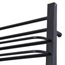 Scaldasalviette Elettrico 200W da Parete Nero 50x18x80 cm 