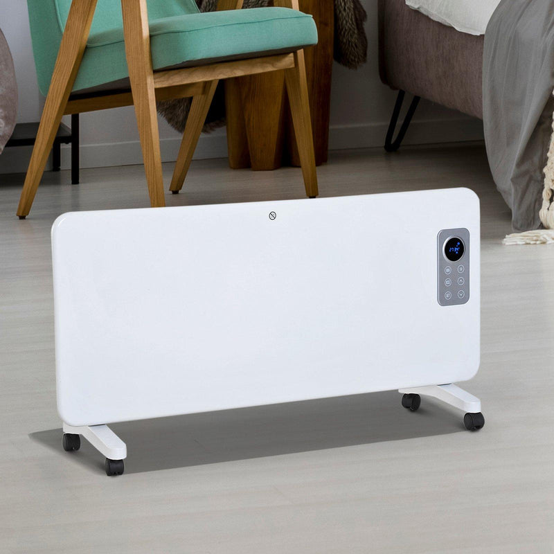 Termoconvettore Elettrico da Parete o Free Standing 2000W Bianco 