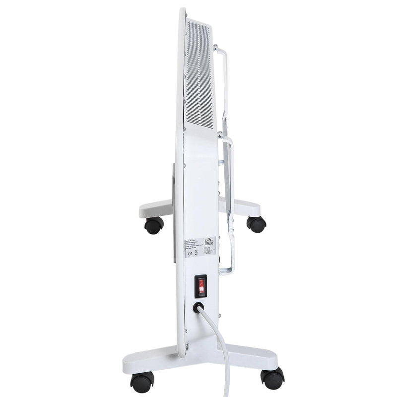 Termoconvettore Elettrico da Parete o Free Standing 2000W Bianco 