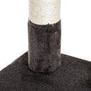 Albero Tiragraffi per Gatti a 3 Livelli con Piattaforme Scale Crema marrone 48x48x121 cm 