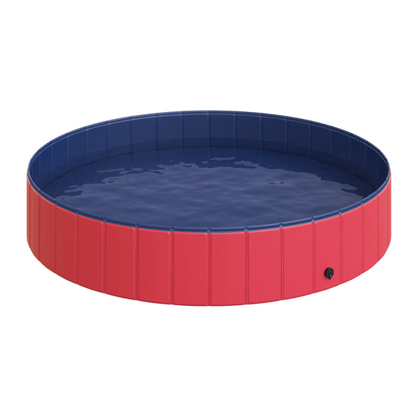 Piscine pour animaux en plastique Stable Edge Ø160x30 cm Rouge sconto