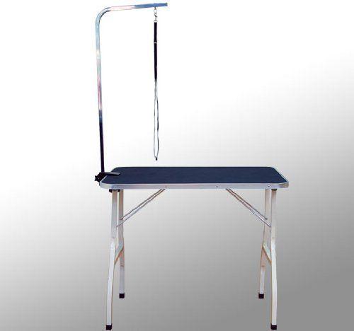 Tavolo da Toelettatura e Tosatura per Cani e Gatti Pieghevole 91.5x61.5x77 cm 