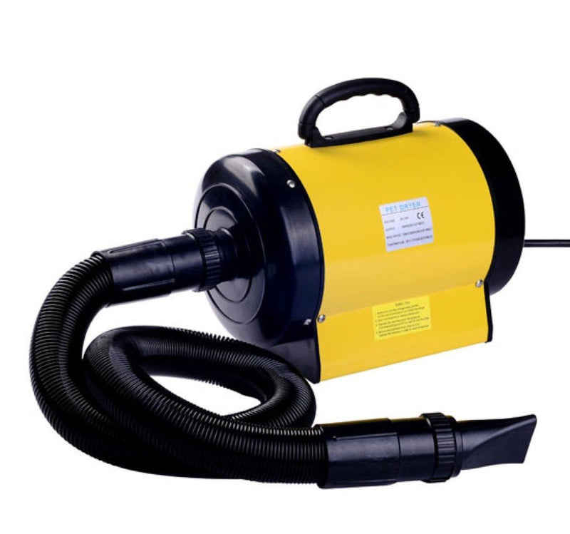 Phon per Animali Domestici 2400W Velocità e Temperatura Regolabili Giallo 
