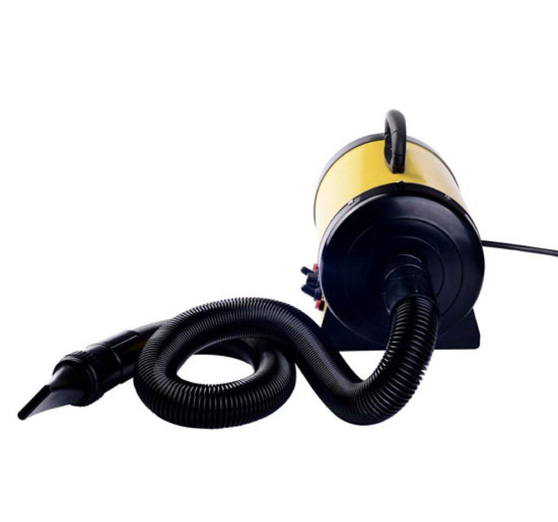 Phon per Animali Domestici 2400W Velocità e Temperatura Regolabili Giallo 