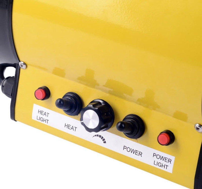 Phon per Animali Domestici 2400W Velocità e Temperatura Regolabili Giallo 