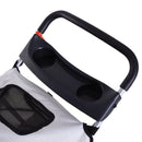 Passeggino per Canii Pieghevole Grigio 75x45x97 cm 