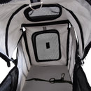 Passeggino per Canii Pieghevole Grigio 75x45x97 cm 