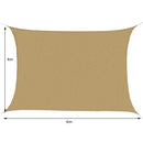 Tenda Vela da Giardino 4x6m in PE Sabbia 
