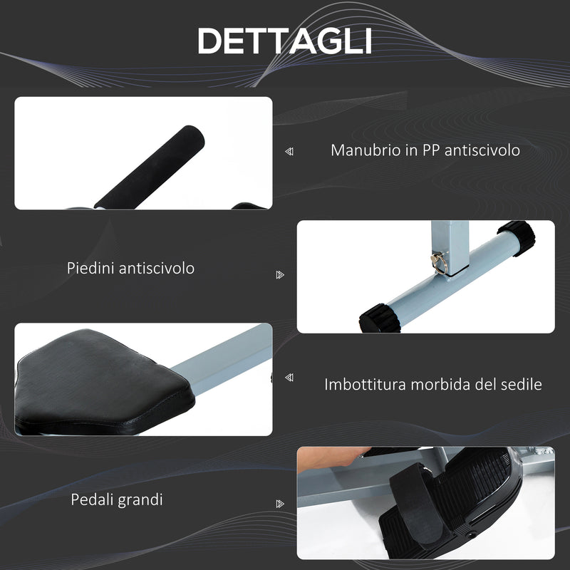 Vogatore Professionale per Fitness con Display 130x67.5x67 cm 