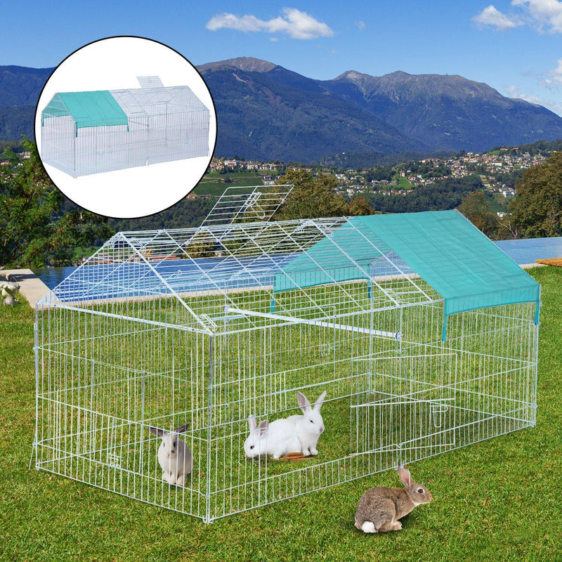 Recinto per Roditori da Esterno in Metallo 220x103x103 cm 