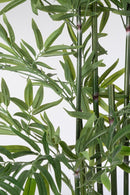 Set 2 Piante Artificiali di Bamboo Ø70x150 cm in Plastica con Vasi Verde