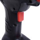 Compressore ad Aria Portatile con Pompa Elettrica Ricaricabile per Auto Moto Bici Nero e Rosso 