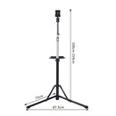 Cavalletto Supporto per Riparazione e Manutenzione Bicicletta in Ferro e PP 87.5x73x100-159 cm 