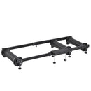Rullo Bici Allenamento Lunghezza regolabile Nero 49x16x82-130 cm 