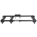 Rullo Bici Allenamento Lunghezza regolabile Nero 49x16x82-130 cm 