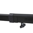 Rullo Bici Allenamento Lunghezza regolabile Nero 49x16x82-130 cm 