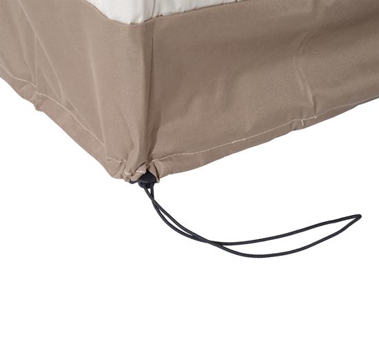 Housse pour salon de jardin en tissu Oxford crème et marron 152x87x59/79 cm prezzo