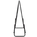 Porta Legna Design Cerchio da Interno in Ferro Nero 102x40x114 cm 