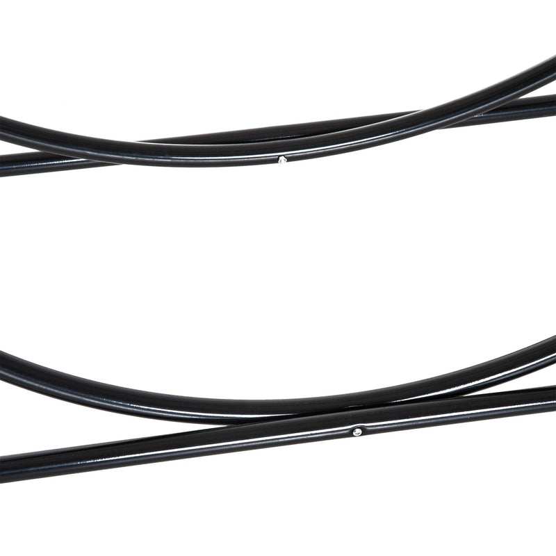 Porta Legna Design Cerchio da Interno in Ferro Nero 102x40x114 cm 