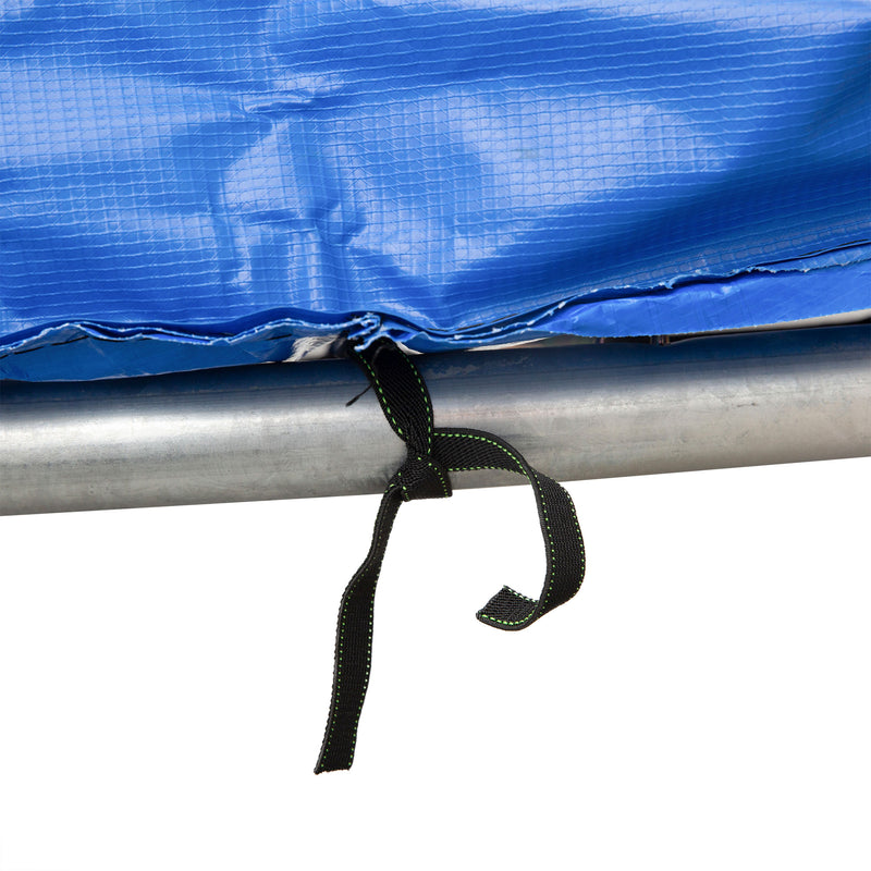 Copertura per Trampolino Elastico Giardino in PVC Blu Ø244 cm 