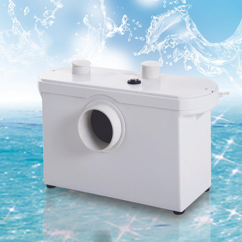 Trituratore per WC 600W in Polipropilene Bianco 51x21x31 cm 