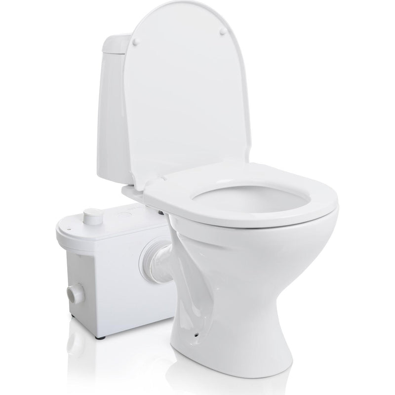 Trituratore per WC 600W in Polipropilene Bianco 51x21x31 cm 